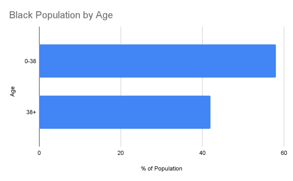 Black Population by Age